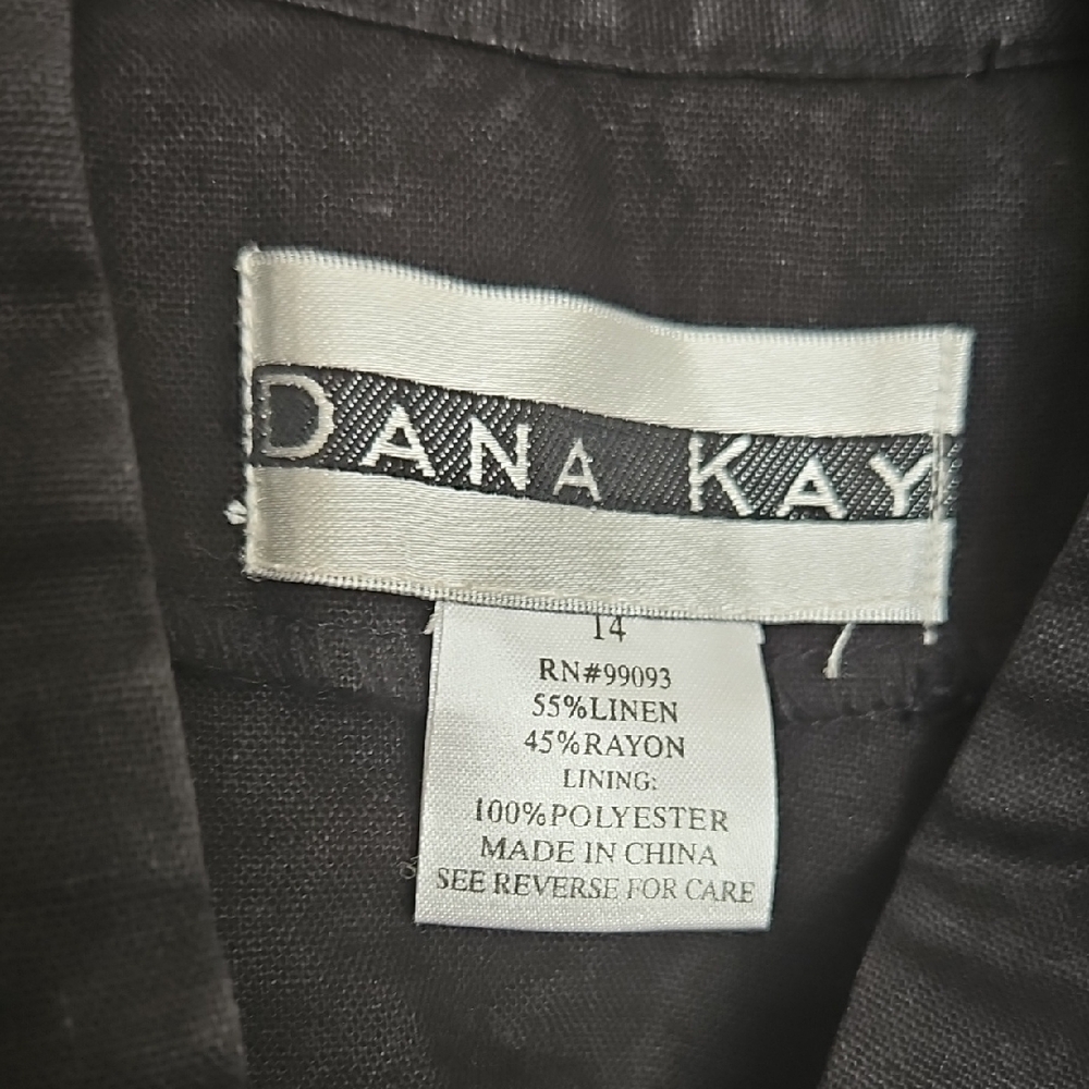 Dana Kay Vintage Embroidered Blazer Size 14 - Picture 8 of 9